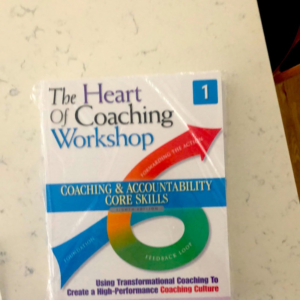 NEW IN PACKAGE HEART OF COACHING WORKBOOKS—-several for sale